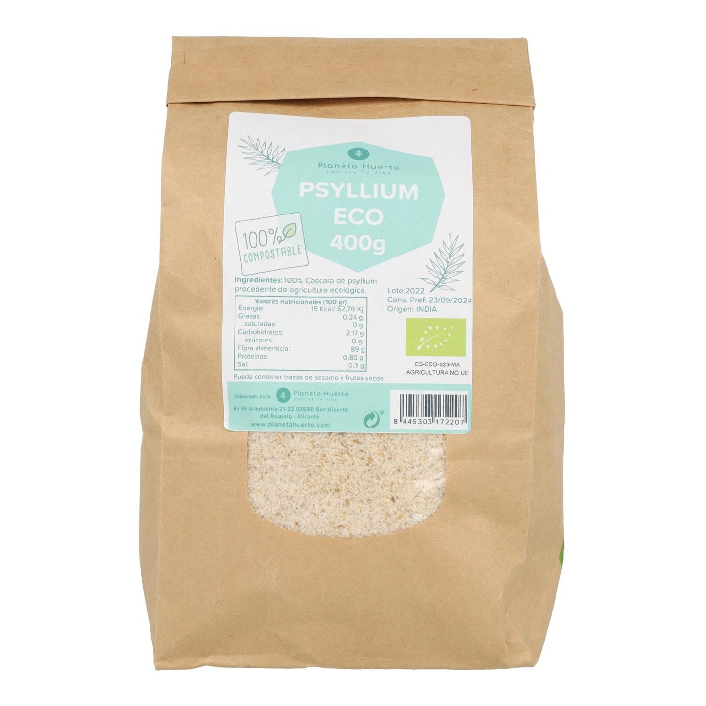 Psyllium Husk ECO Planeta Huerto 400 g