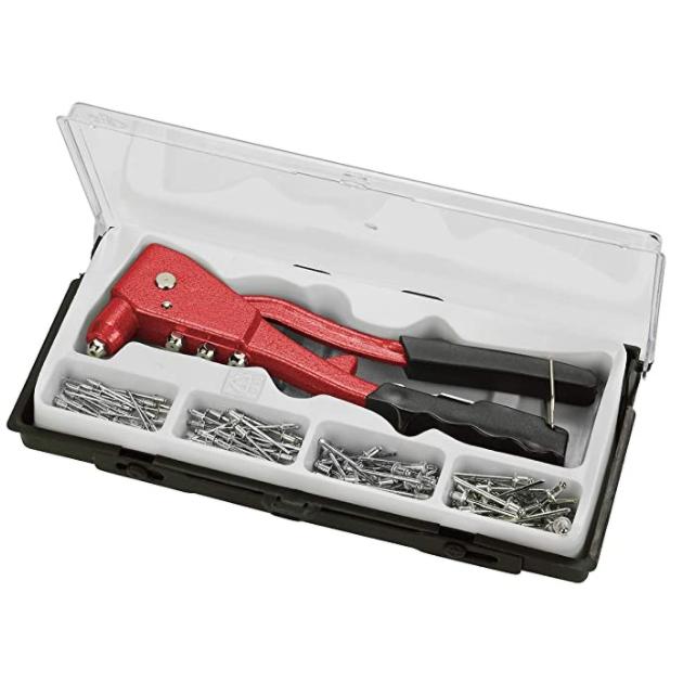 Set di rivettatrici con 100 rivetti, KX