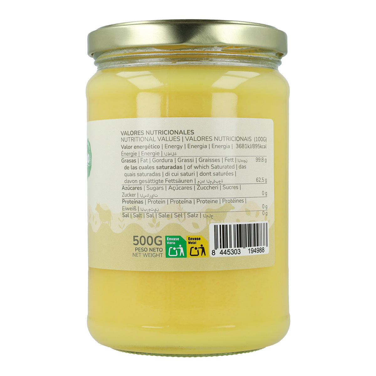 2er-Pack Ghee (geklärte Butter) ECO Planeta Huerto 500g