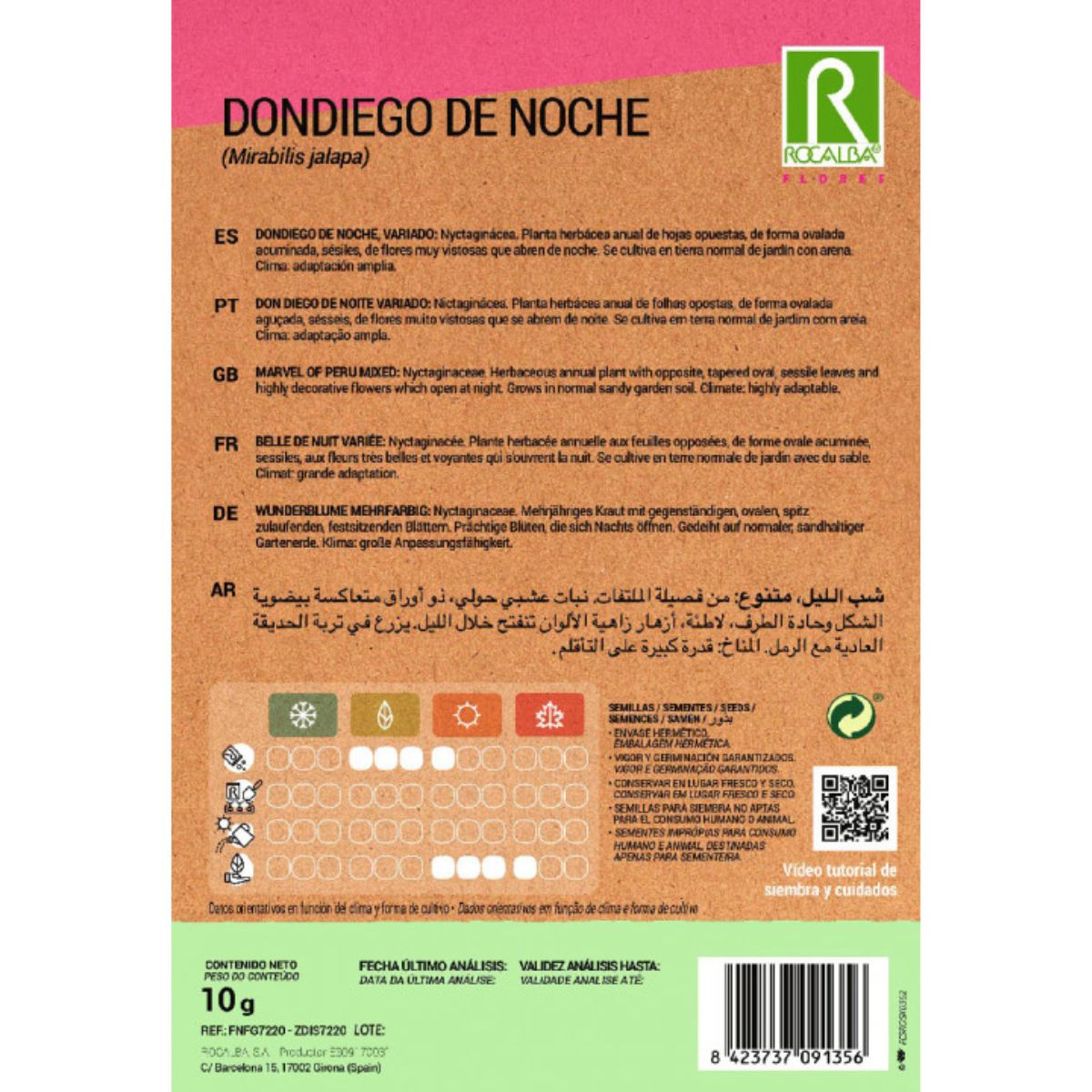 Graines de Dondiego de nuit, assortiment