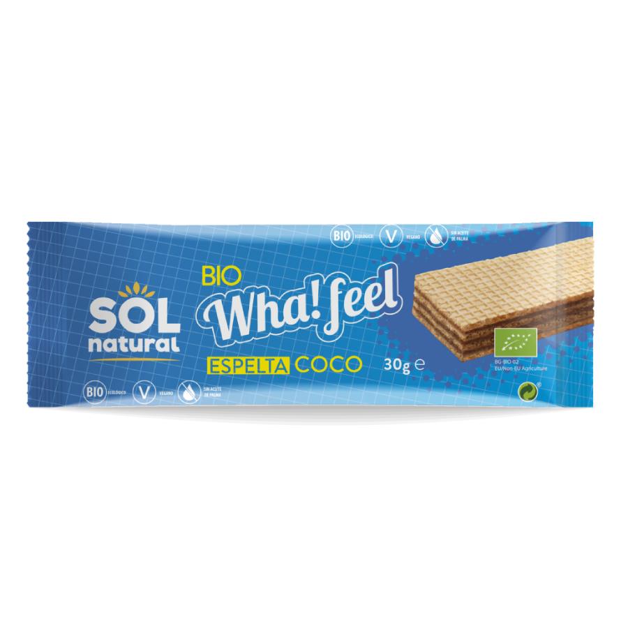 Wha Feel Bio-Snack aus Dinkel und Kokosnuss Sol Natural 30g