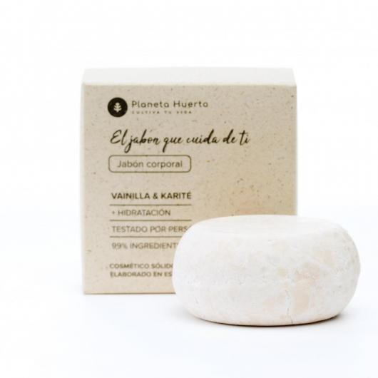 Vanilla and Shea Butter Solid Body Soap Planeta Huerto 85 gr