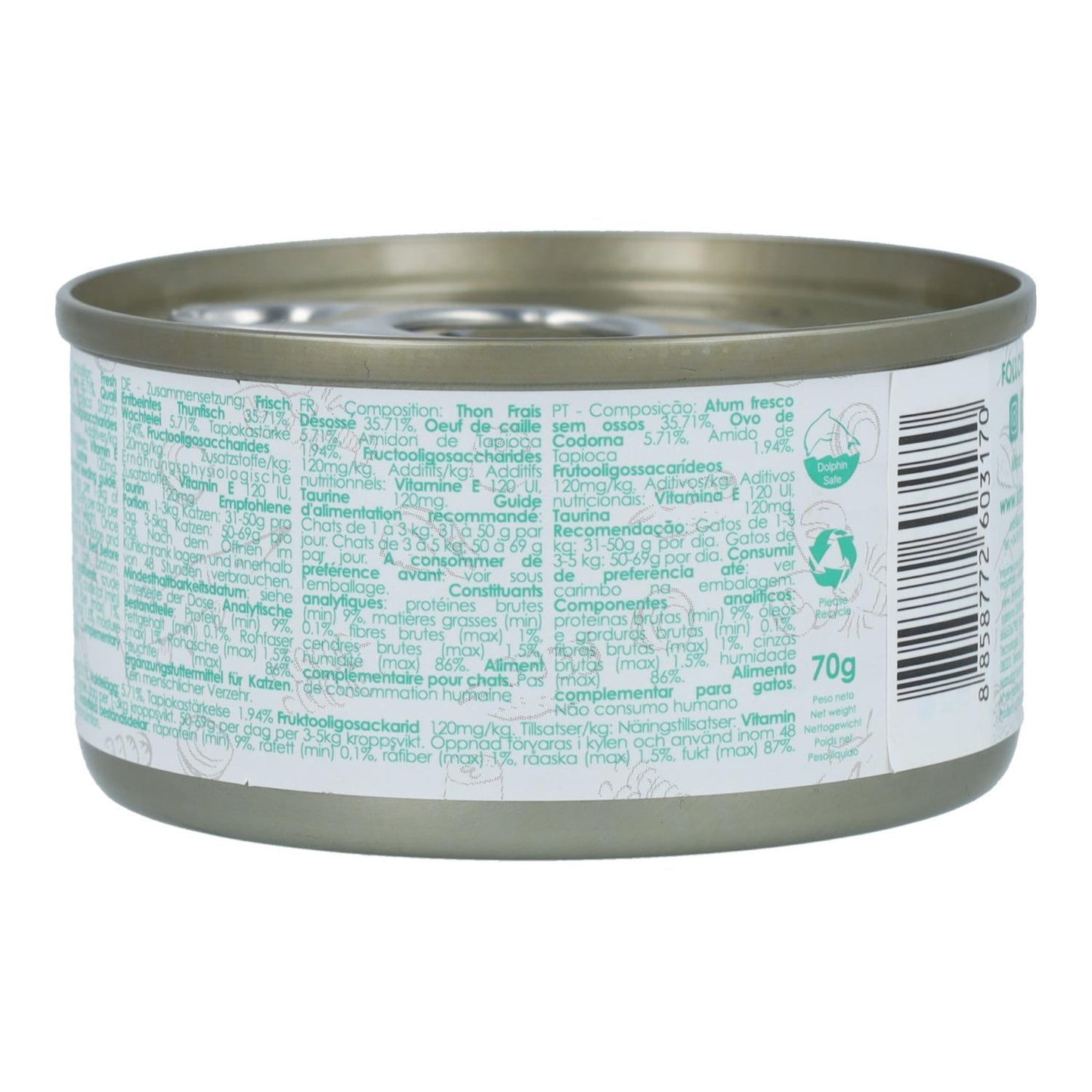 Zestaw Cat Lata Gravy – tuńczyk i jajko przepiórcze 70 g Mokra karma dla kotów w sosie