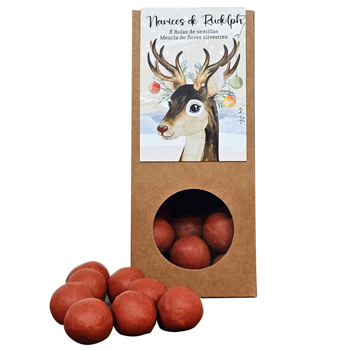 Boules de graines Nez de Rudolph Cadeau idéal, Garden Pocket