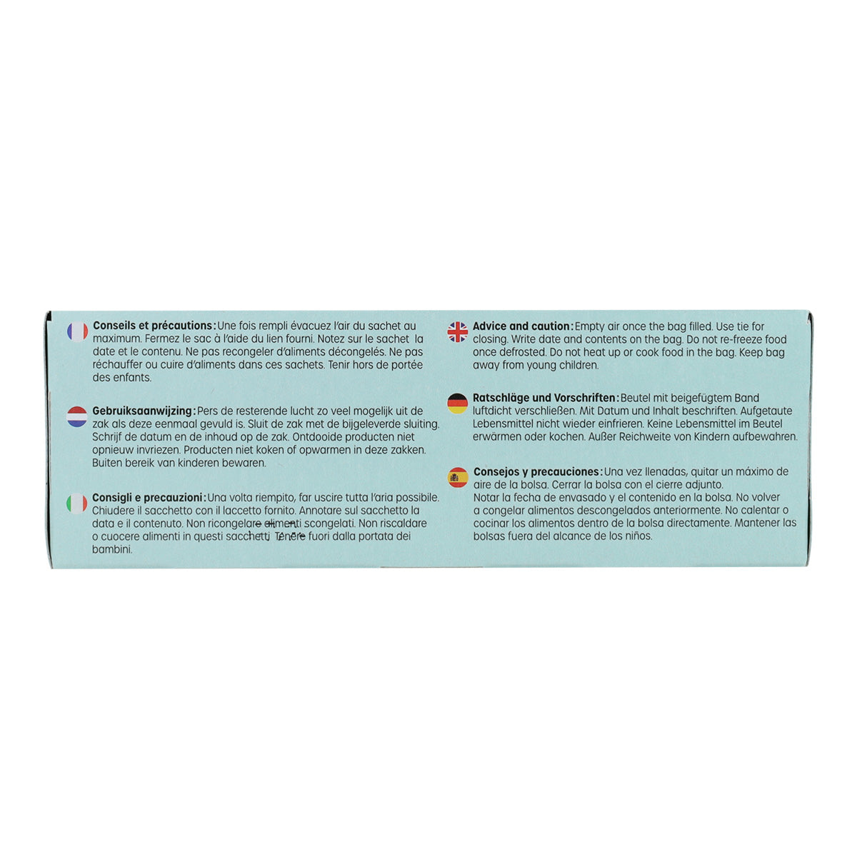 Gefrier-/Aufbewahrungsbeutel 18x25, Ecodis, 30 Stück