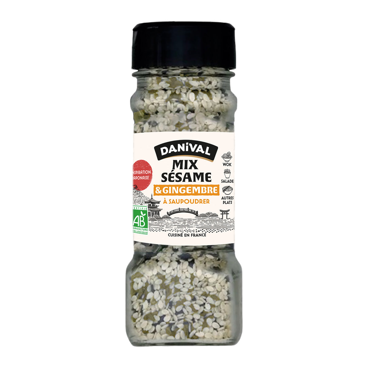 Assaisonnement au sésame et au gingembre bio Danival 45 g
