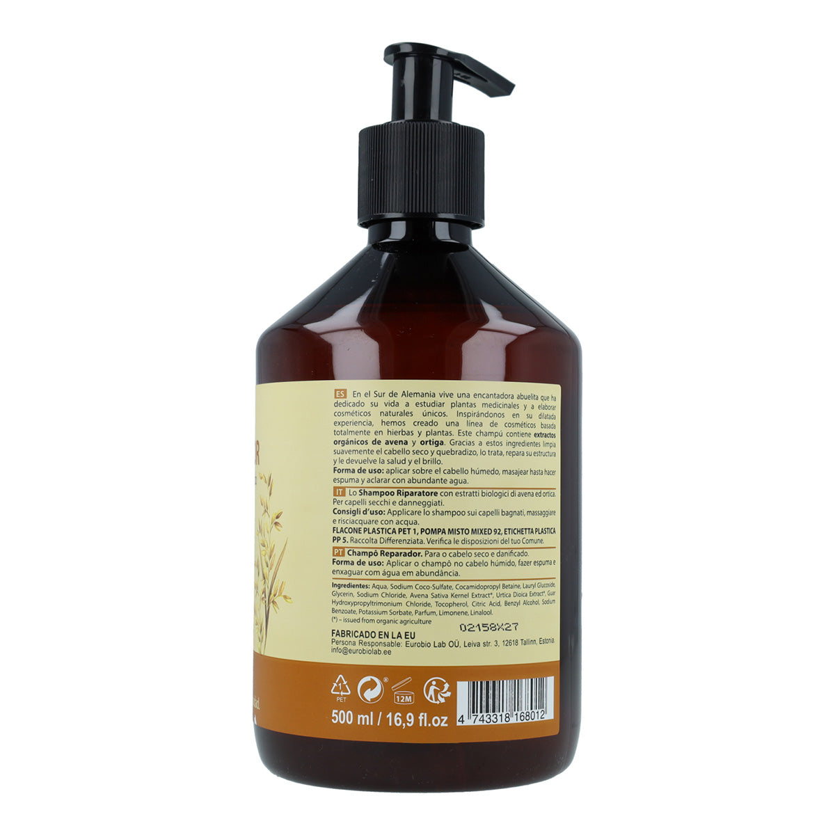 Shampoo riparatore per capelli secchi e danneggiati Oma Gertrude 500 ml
