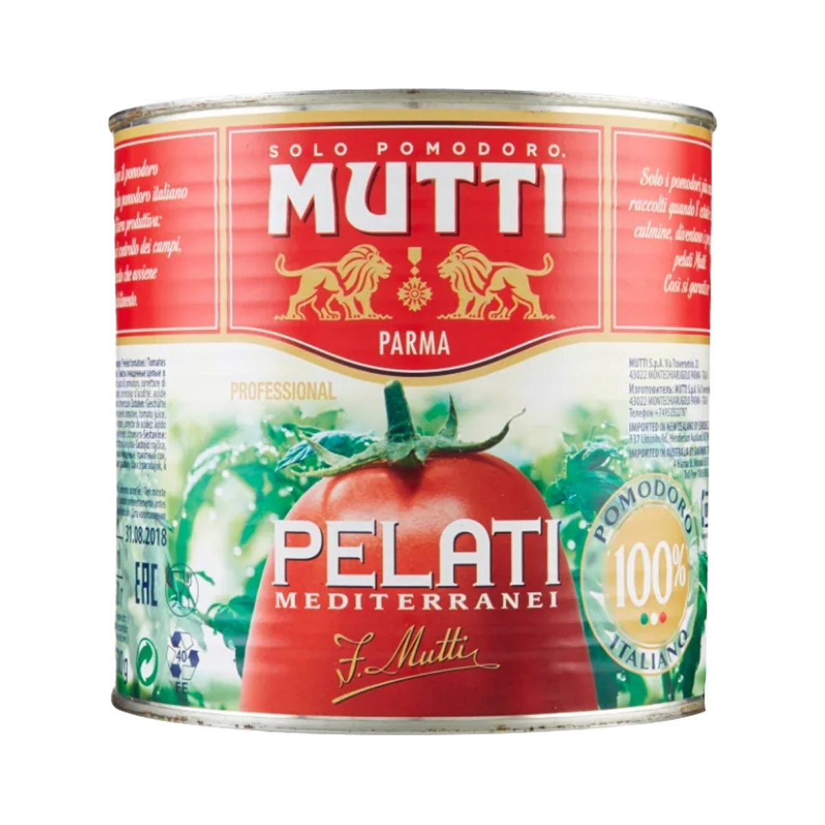 Mutti Italian Peeled Tomatoes for Catering 2.5 kg
