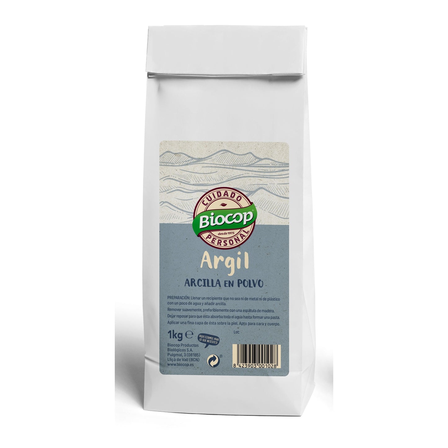 Argil Biocop white clay, 1 kg
