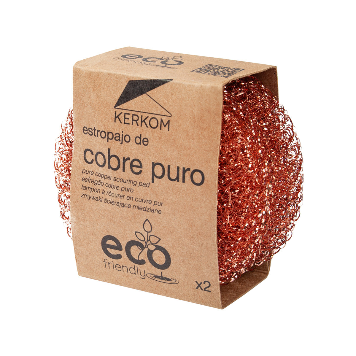 2 gąbki czyszczące z czystej miedzi Eco Friendly ROZENBAL