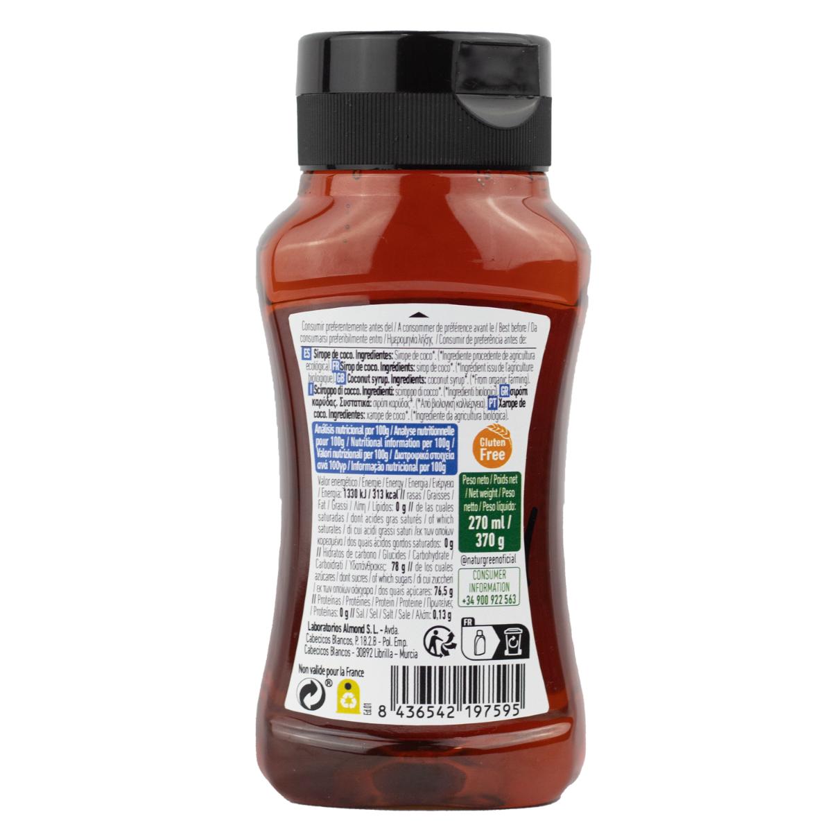 Sirop de coco BIO Naturgreen 255 ml / 350 g