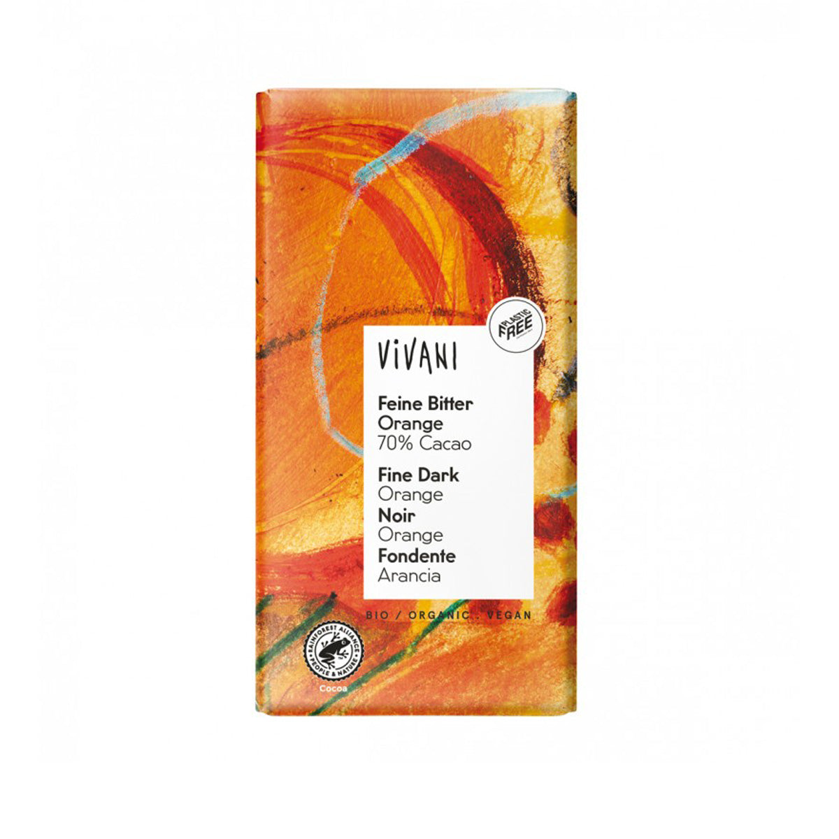 Pure chocolade 70% met sinaasappel BIO 80 g