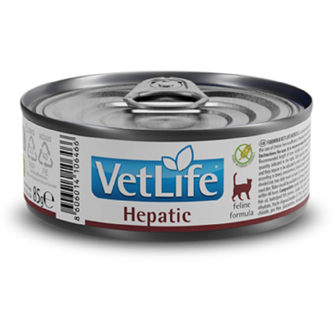 Vet Life Formuła dla kotów Hepatic Farmina 85 g
