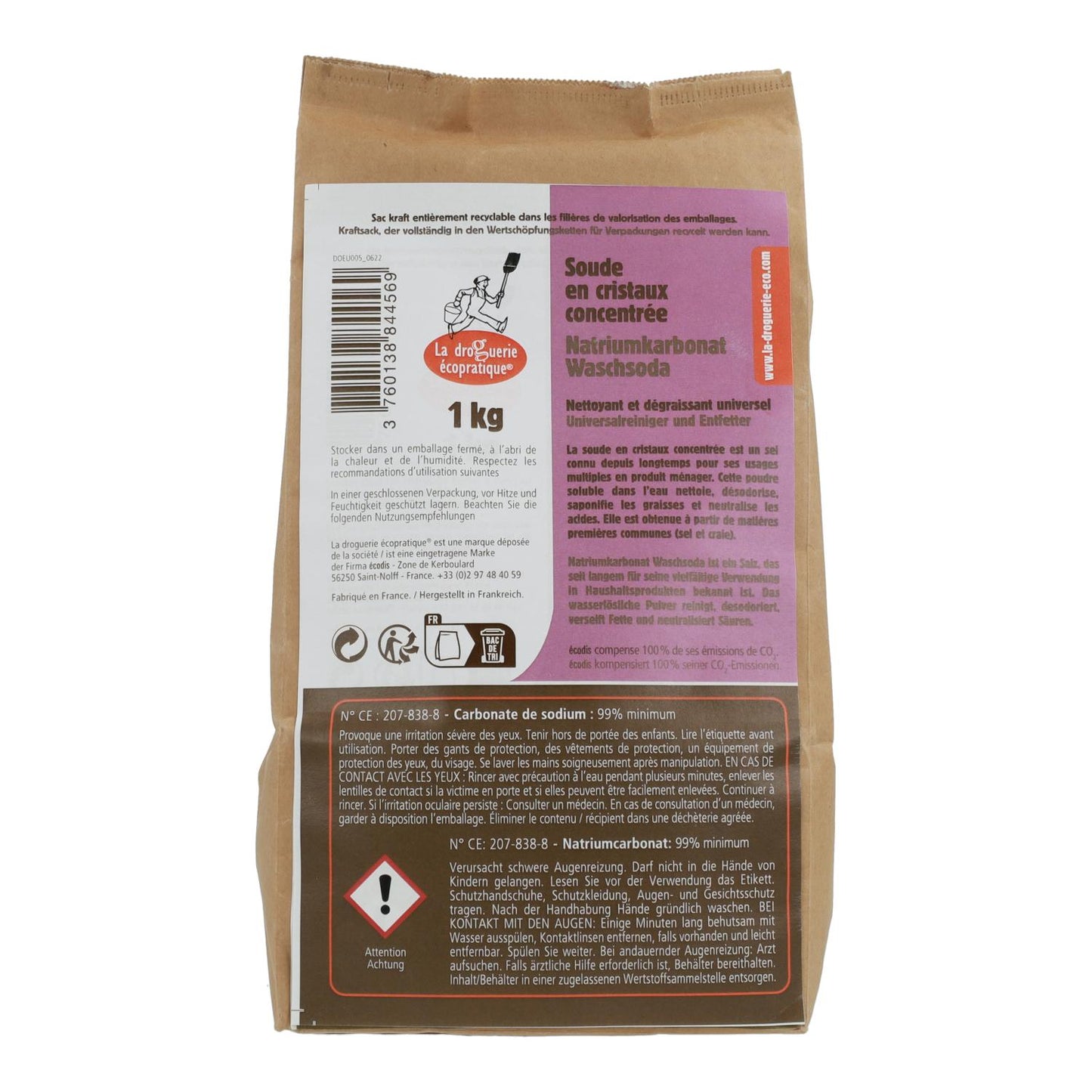 Konzentriertes Natriumcarbonat La Droguerie Écologicique 1 kg