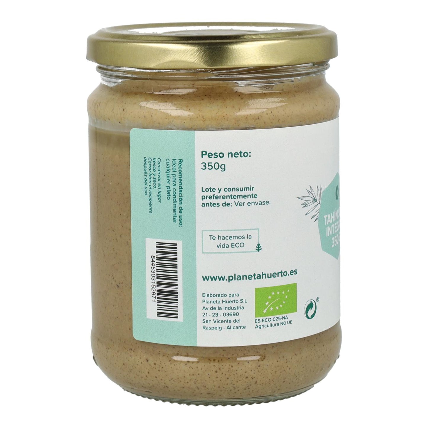 Halbvollkorn-Tahini ECO Planeta Huerto 350g
