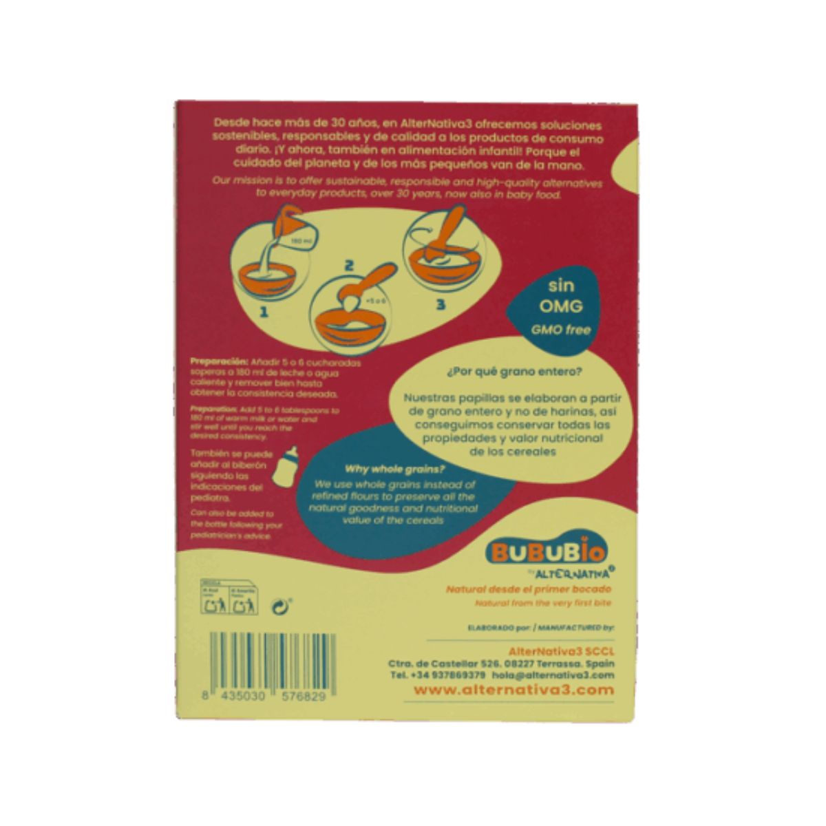 Glutenfri gröt av hirs och quinoa BIO BUBUBIO 200 g