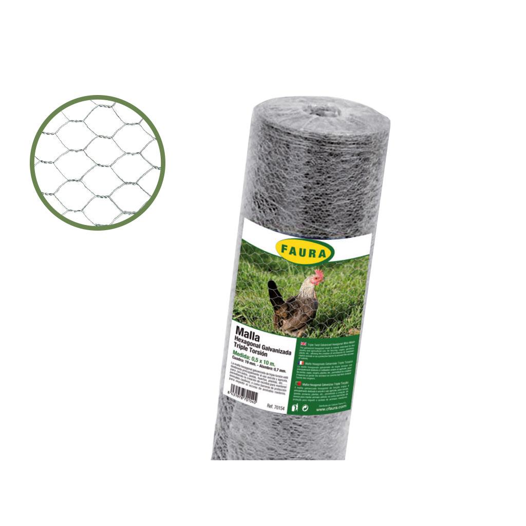 Gegalvaniseerd hexagonaal gaas 41 mm 1 x 5 m