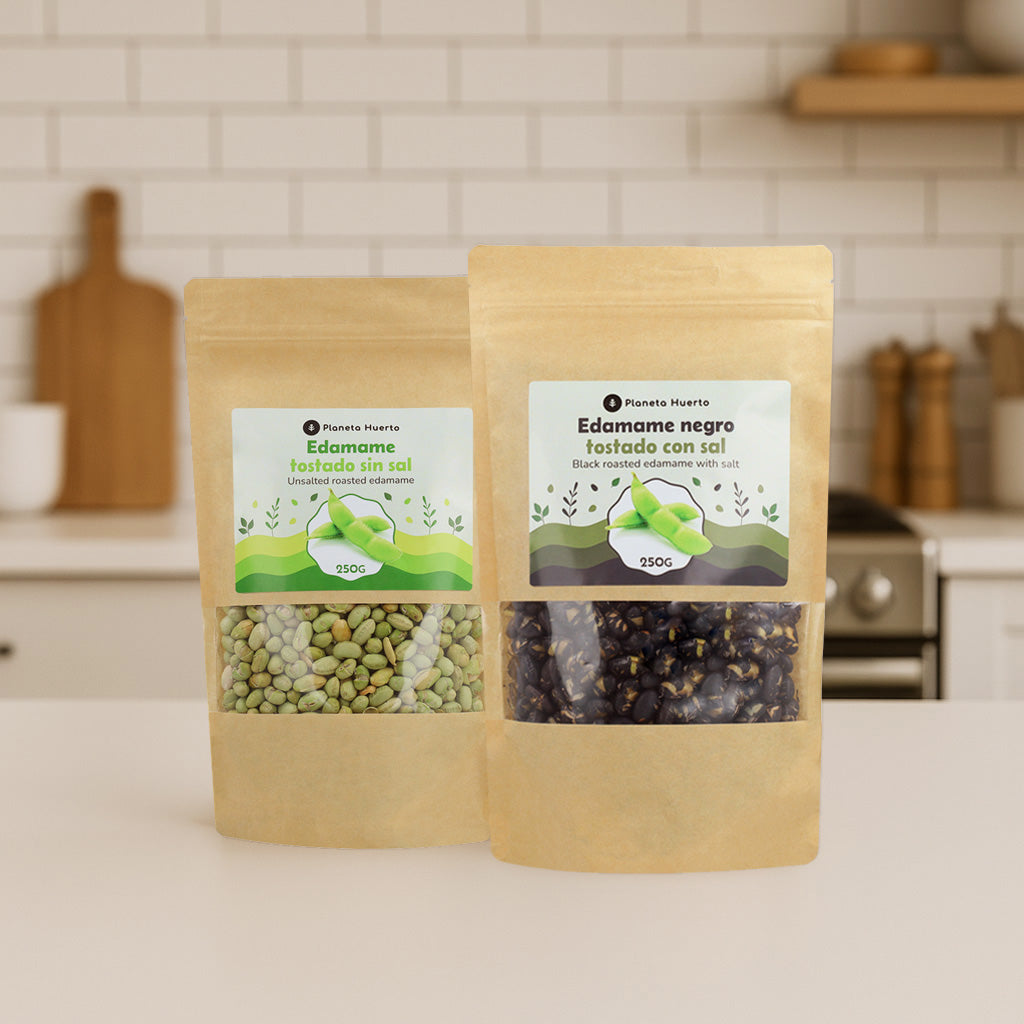 Geroosterde zwarte edamame met zout PLaneta Huerto 250gr