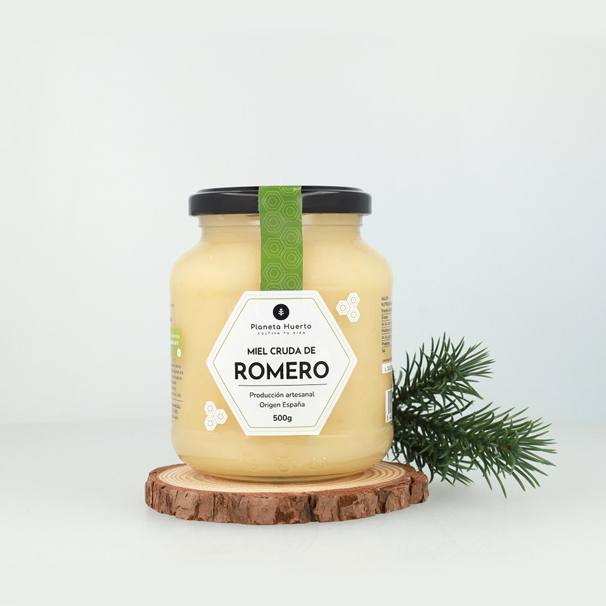 Rauwe rozemarijnhoning Planeta Huerto 500 g