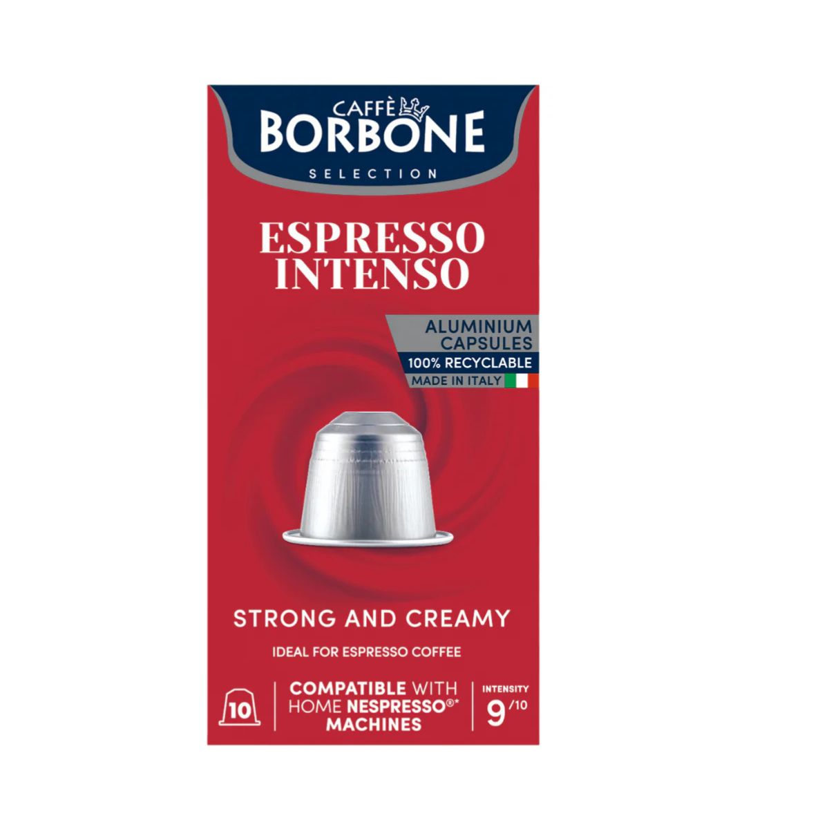 Capsules de café espresso intense compatibles Nespresso Borbone 10 capsules 50 g