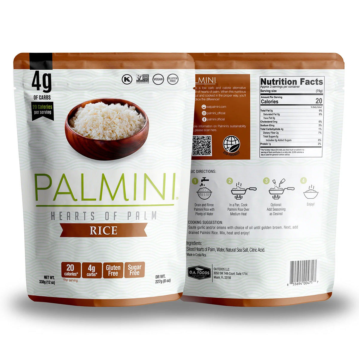 Palmini palmhjärtsris 338 g