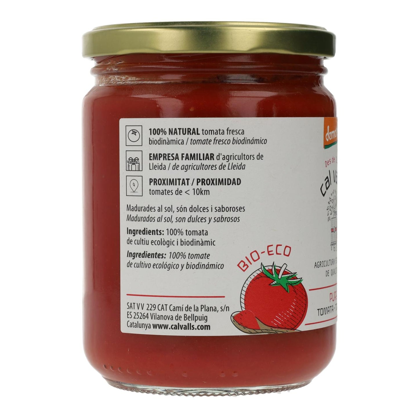 Tomatenpüree ECO Cal Valls, 400 g