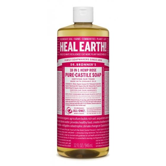 Dr. Bronners Rose Liquid Soap 945 ml