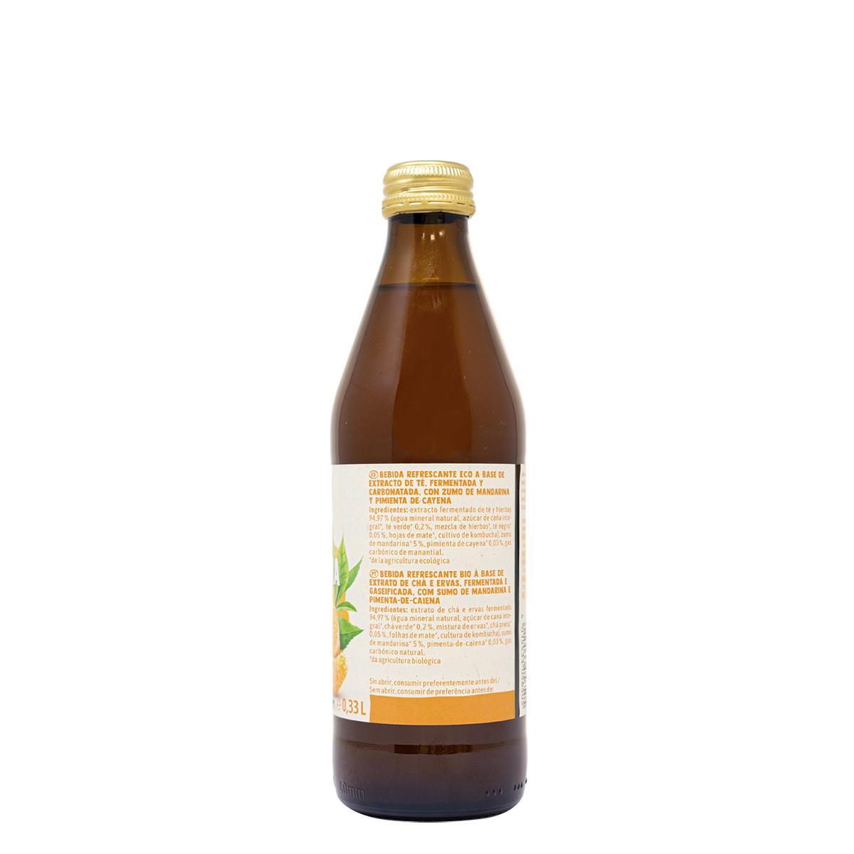 Kombucha Mandarine et Cayenne Bio Voelkel 330 ml