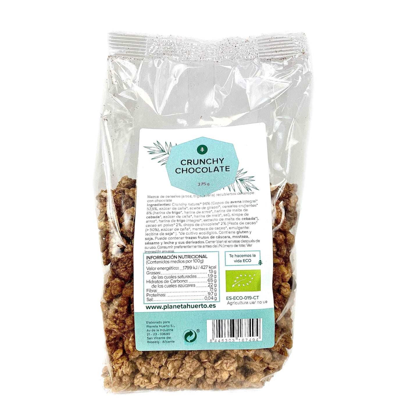 Musli chrupiące czekoladowe ECO Planeta Huerto 375 g