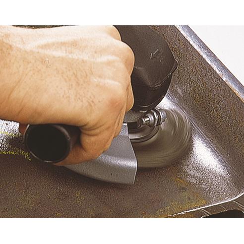 Wolfcraft 2701000 - 1 spazzola a disco per metalli, intrecciata, filettatura M 14 Ø 100 x 15 mm