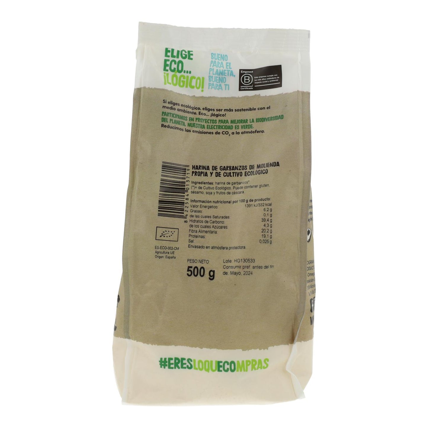 Bio-Kichererbsenmehl Ecocesta, 500 g