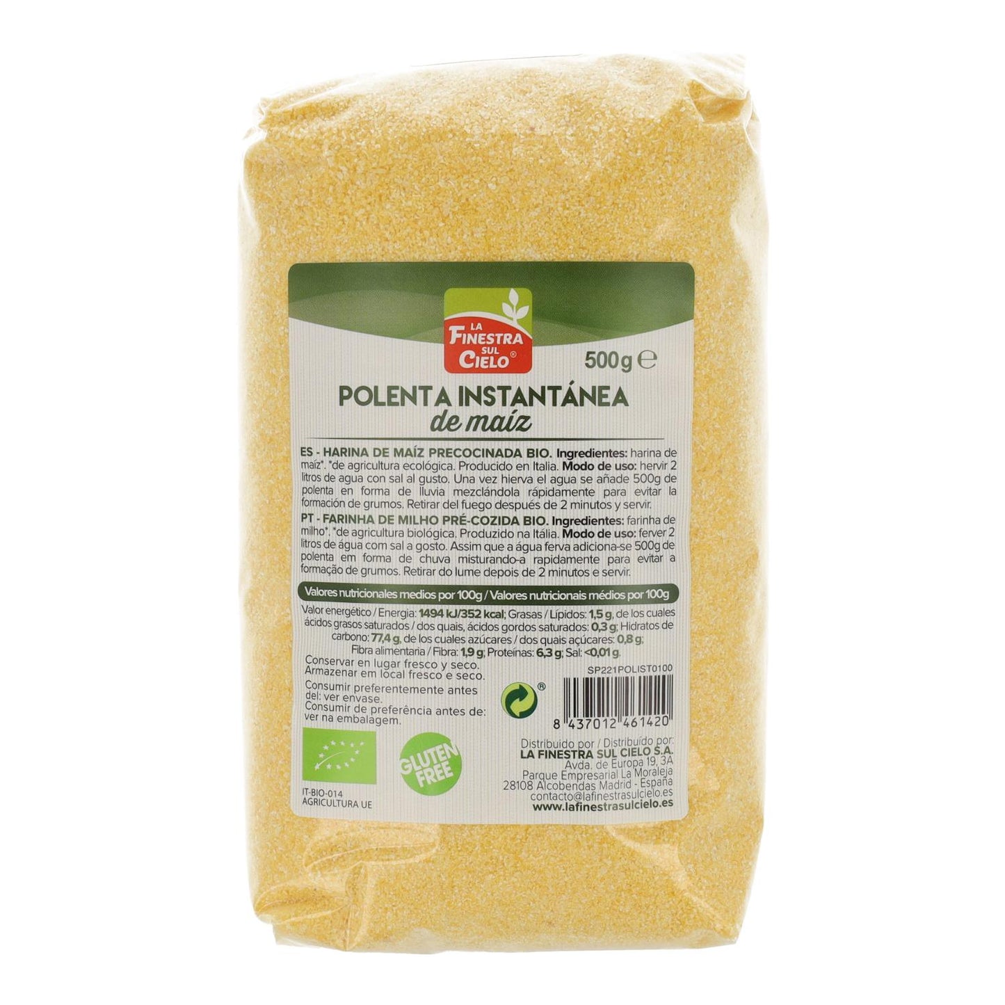 BIO Instant-Polenta La Finestra Sul Cielo 500 g