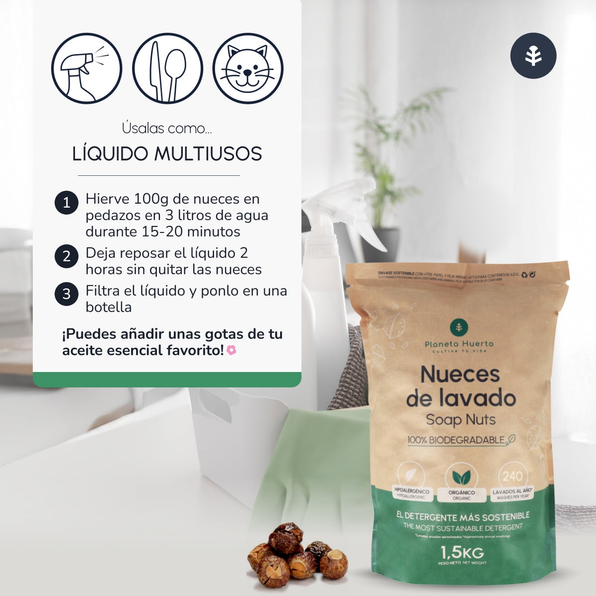 Planeta Huerto Noix lavées 1,5 kg