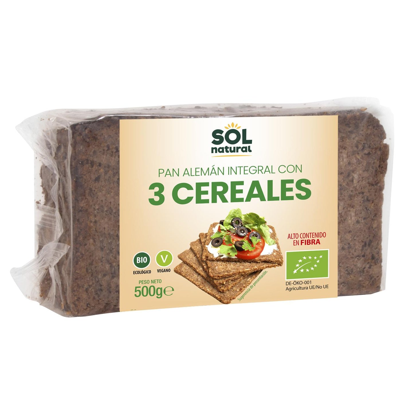Sol Natural 3-Grain German Bread 500 g