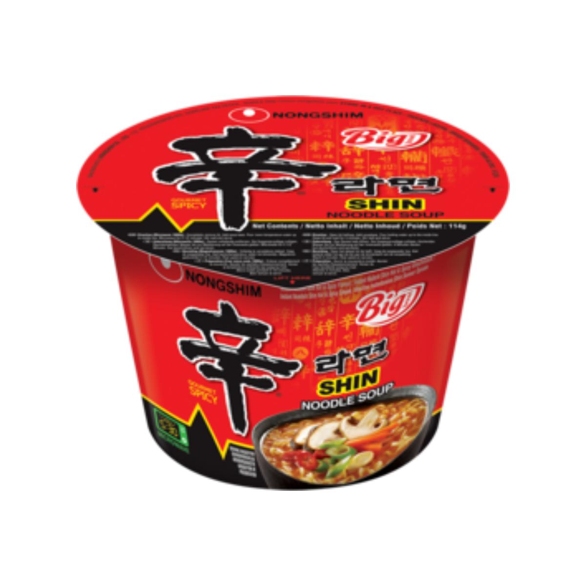 Sehr scharfe Instantnudeln Shin Ramyun Große Dose Nong Shim 114g