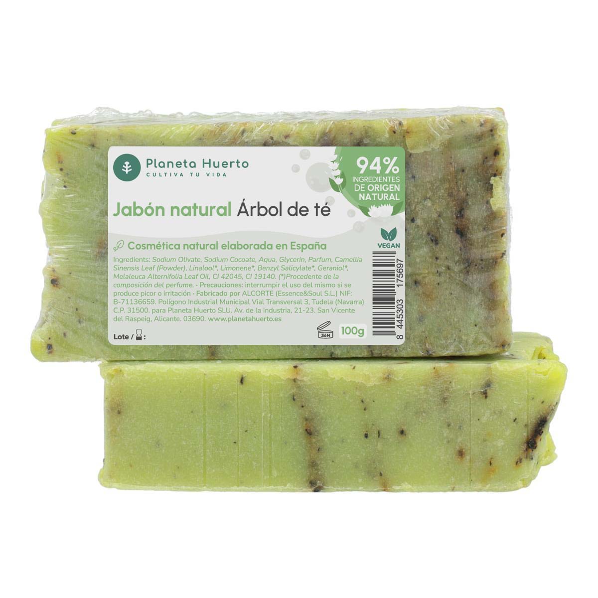 Natural soap with olive oil and tea tree oil 100 g