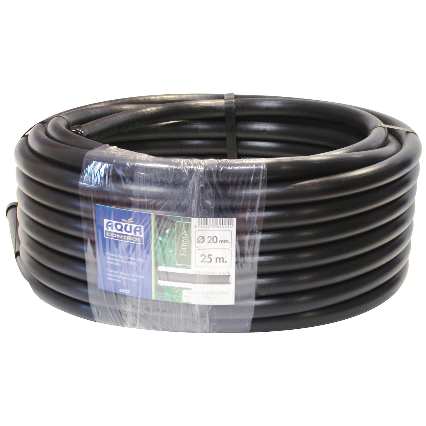 Tubería negra lisa 20mm 25 m