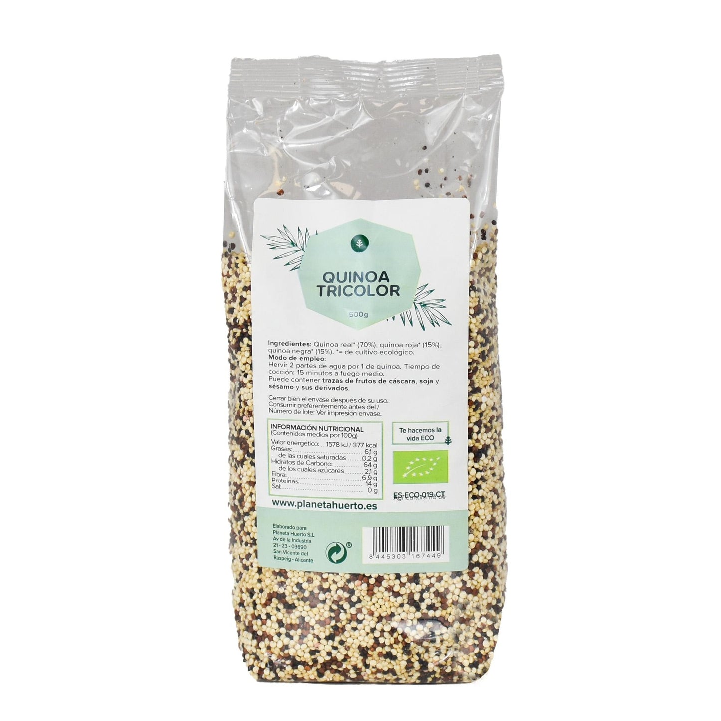 Quinoa dreifarbig ECO Planeta Huerto 500 g