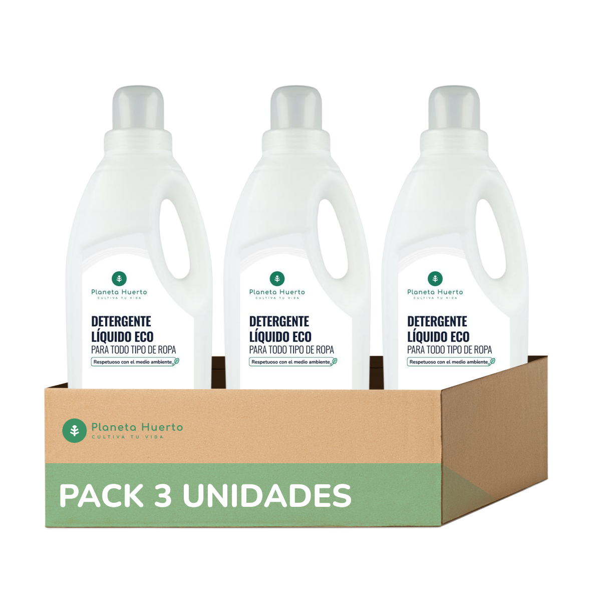 Pack 3xDétergent liquide pour la lessive ECO Unscented Planet Orchard 1,5 Litres