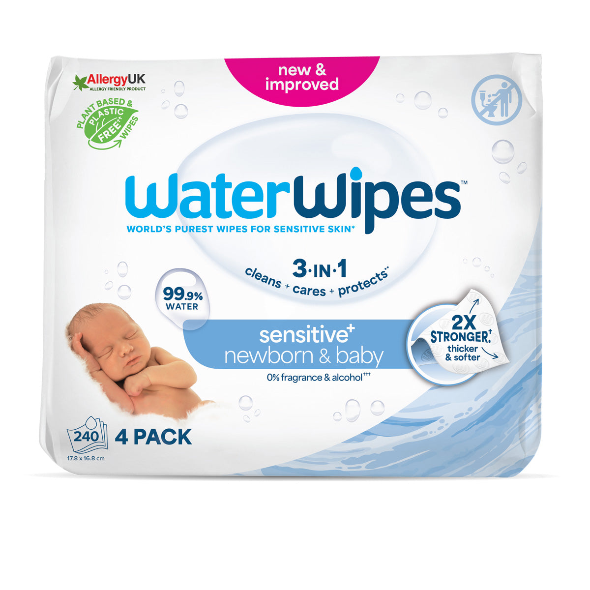 Salviettine per neonati WaterWipes BIO 240 pz