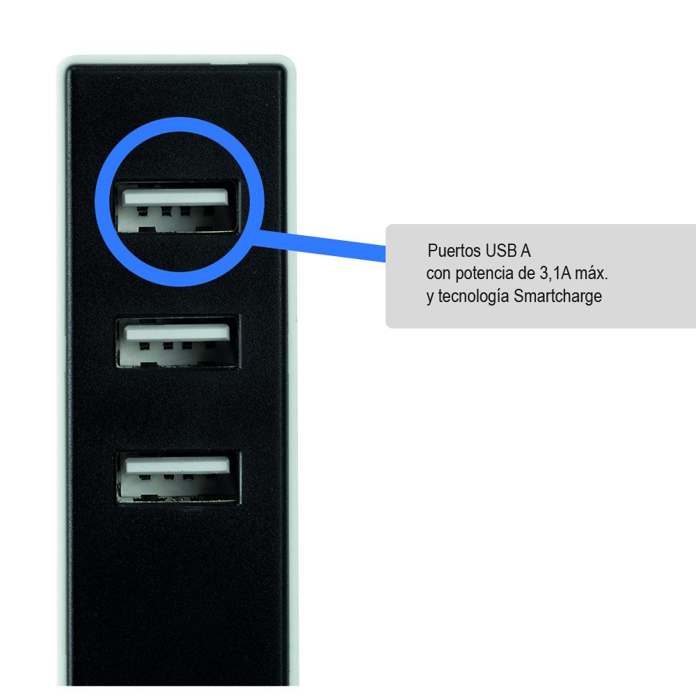 Adapter 3 USB z mocowaniem Simon