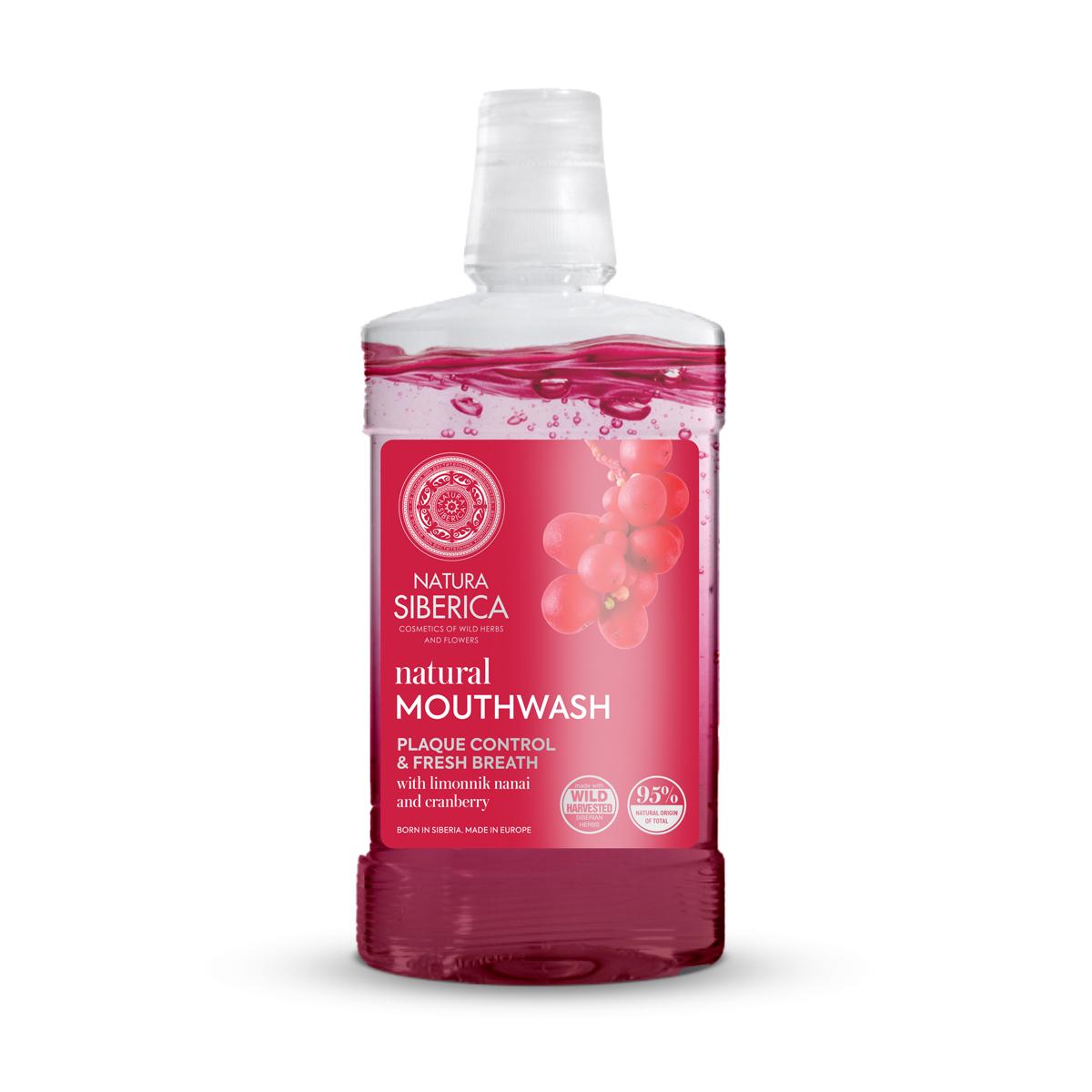 Natuurlijke mondspoeling, schizandra en rode bosbes Natura Sibérica 520 ml