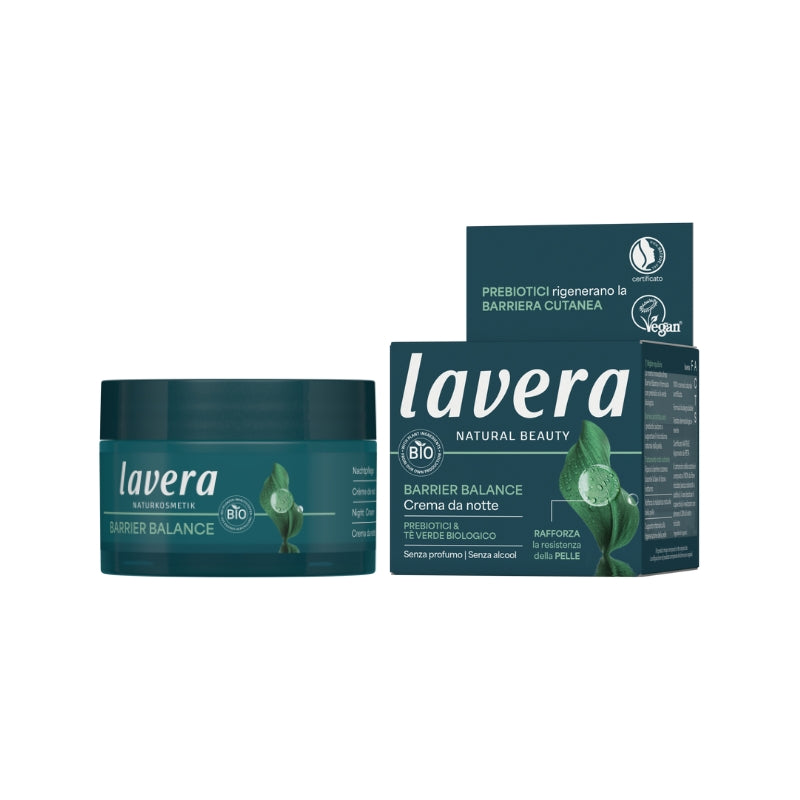 Lavera Unisex Night Cream Barrier Balance Prebiotics and Green Tea 50ml