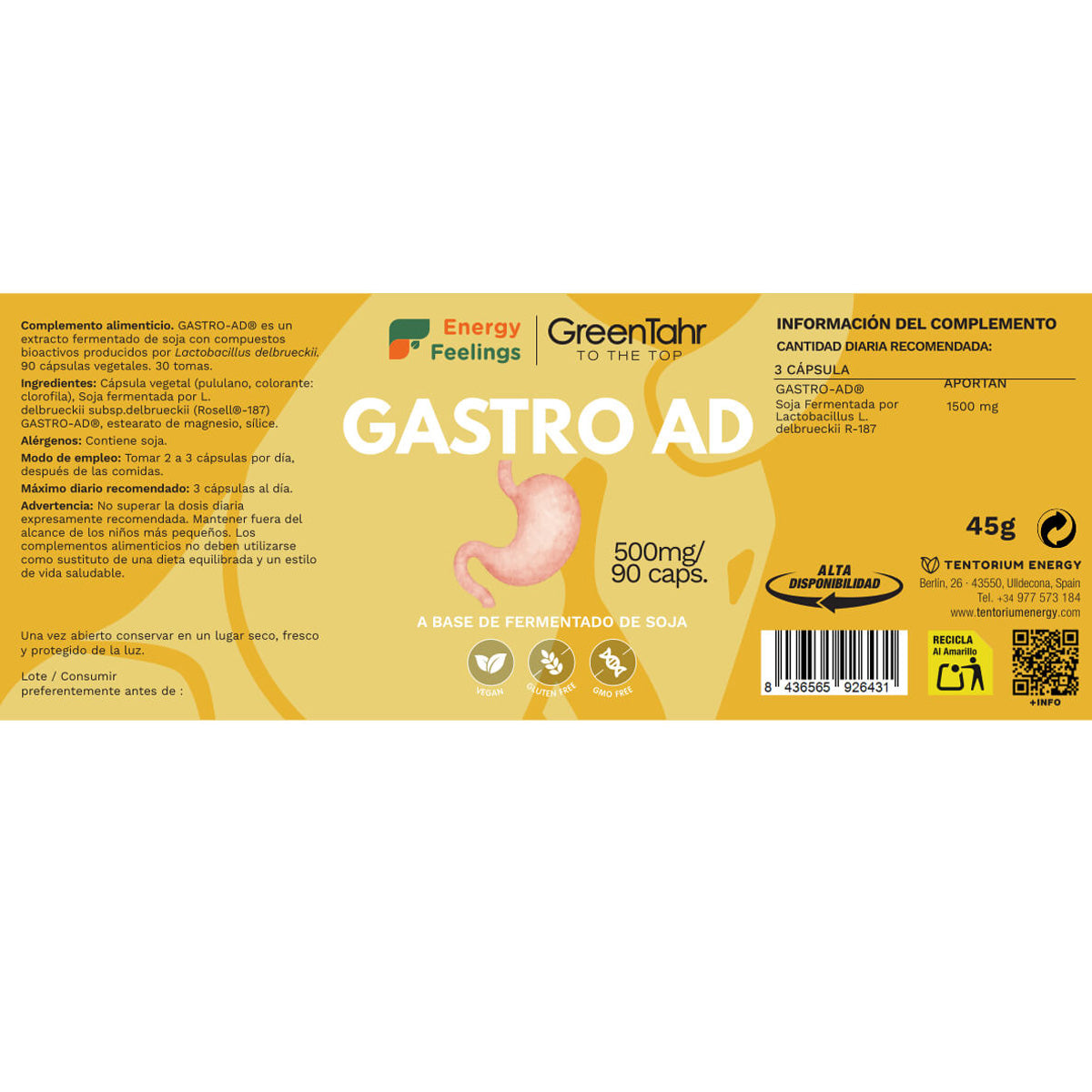 Gastro AD Energy Feelings 90 gélules