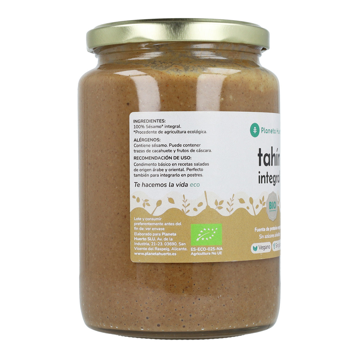 Packung 3x Vollkorn Tahin ECO Planeta Huerto 700 g