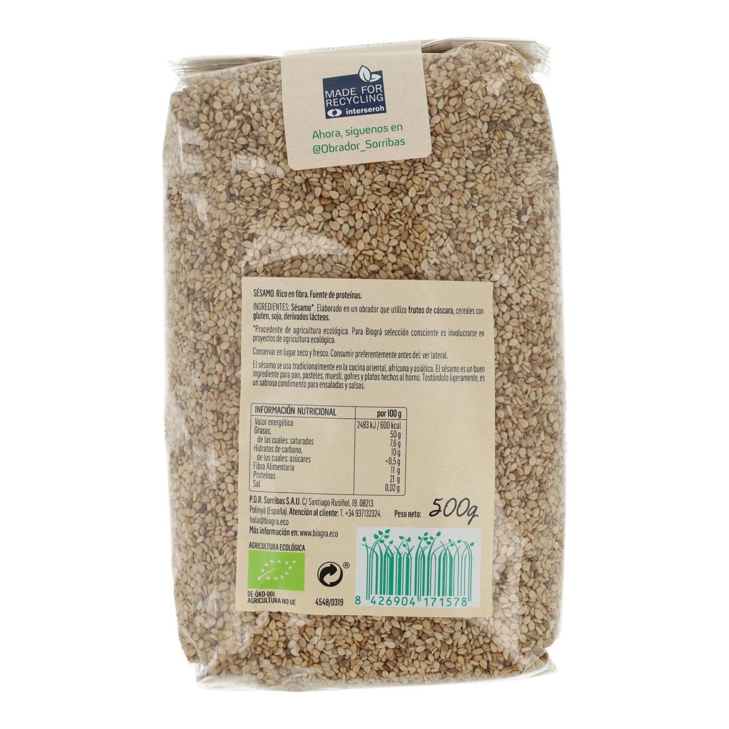 Biográ Bio-Rohsesam 500 g