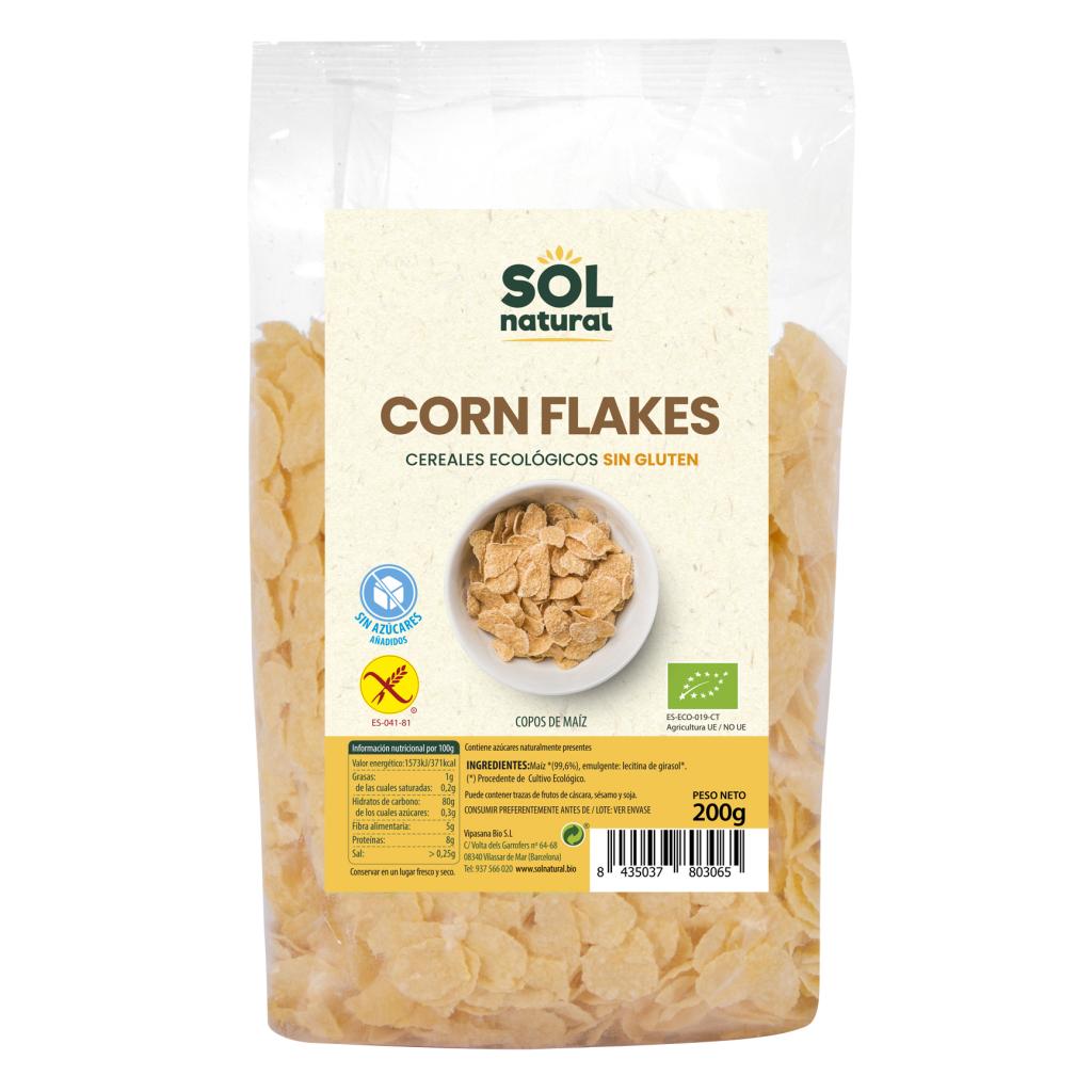 Biologische glutenvrije cornflakes 200 g Sol Natural