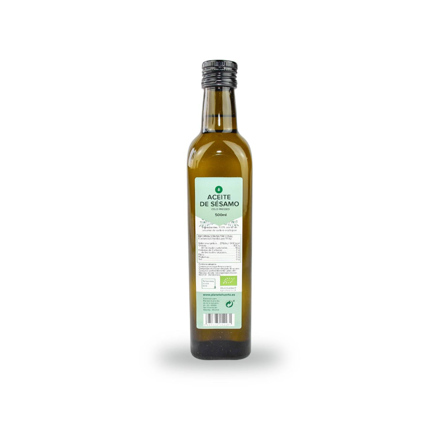 Kaltgepresstes Sesamöl ECO Planeta Huerto 500 ml