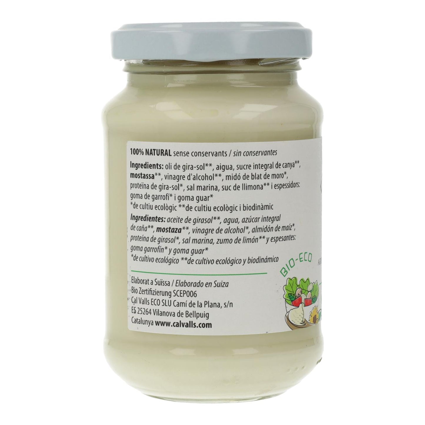 Veganistische mayonaise ECO Cal Valls 190 g