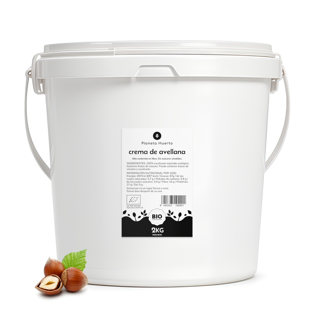 Krem z orzechów laskowych ECO Planeta Huerto 2 kg